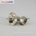 Brass Compression Fitting with Female Tee